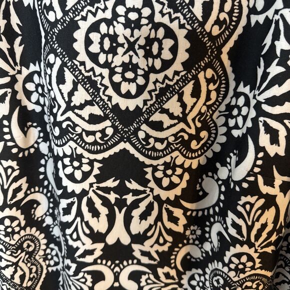 Eliza‎ J Black & White Shift Dress Womens 10 Corpcore Classic Graduation - Picture 5 of 11